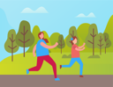 پیش‌نمایش فایل mother-an-d-daughter-going-for-jogging-in-park-8707021 از پک فعالیت پارک