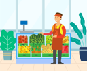 پیش‌نمایش فایل fruit-vendor-at-fruit-shop-8707150 از پک خرید