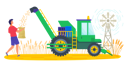 پیش‌نمایش فایل man-harvesting-grain-using-harvest-machine-8707311 از پک مردم کشاورز