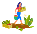 پیش‌نمایش فایل young-woman-harvest-vegetable-8707307 از پک مردم کشاورز