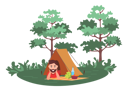 پیش‌نمایش فایل beard-man-enjoying-camping-site-8707316 از پک جنگل