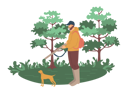 پیش‌نمایش فایل beard-man-going-for-hunting-in-forest-8707318 از پک جنگل