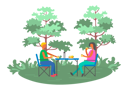 پیش‌نمایش فایل couple-enjoying-food-at-outdoor-area-8707312 از پک جنگل