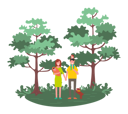 پیش‌نمایش فایل parents-going-outside-with-their-daughter-8707317 از پک جنگل