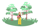 پیش‌نمایش فایل young-lady-collecting-flowers-in-basket-8707324 از پک جنگل