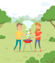 پیش‌نمایش فایل bbq-party-in-park-8710121 از پک باغ