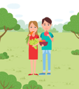 پیش‌نمایش فایل couple-standing-and-eating-fruit-in-garden-8710129 از پک باغ