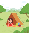 پیش‌نمایش فایل man-sleeping-inside-camping-tent-8710128 از پک باغ