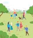 پیش‌نمایش فایل people-in-park-8710116 از پک باغ