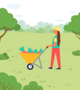 پیش‌نمایش فایل woman-collecting-carrot-8710130 از پک باغ