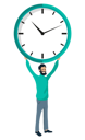 پیش‌نمایش فایل beard-man-holding-clock-8709736 از پک مبانی کسب‌وکار