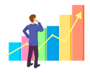پیش‌نمایش فایل man-working-on-business-growth-8709725 از پک مبانی کسب‌وکار