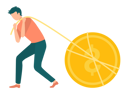 پیش‌نمایش فایل young-man-pulling-dollar-coin-8709730 از پک مبانی کسب‌وکار