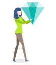 پیش‌نمایش فایل young-woman-holding-diamond-8709728 از پک مبانی کسب‌وکار