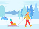 پیش‌نمایش فایل dad-and-son-enjoying-winter-activity-8733983 از پک فصل زمستان
