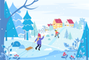پیش‌نمایش فایل kids-enjoying-winter-8733993 از پک فصل زمستان