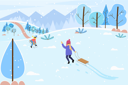 پیش‌نمایش فایل kids-playing-in-snow-8733989 از پک فصل زمستان