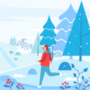 پیش‌نمایش فایل man-enjoying-snowfall-8733981 از پک فصل زمستان