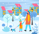 پیش‌نمایش فایل mother-and-son-enjoying-winter-8733984 از پک فصل زمستان