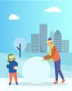 پیش‌نمایش فایل people-playing-with-snowball-8733974 از پک فصل زمستان