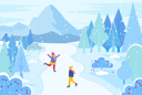 پیش‌نمایش فایل people-skiing-8733987 از پک فصل زمستان