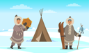پیش‌نمایش فایل ancient-man-in-winter-season-8733840 از پک مردم زمستان