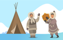 پیش‌نمایش فایل ancient-people-singing-8733843 از پک مردم زمستان