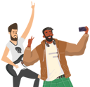پیش‌نمایش فایل selfie-with-guitarist-8731736 از پک متفرقه