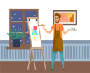 پیش‌نمایش فایل beard-man-doing-canvas-painting-8738116 از پک متفرقه
