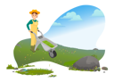 پیش‌نمایش فایل young-girl-holding-push-cart-8738117 از پک متفرقه