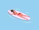 پیش‌نمایش فایل sexy-lady-sleeping-on-surf-board-and-enjoying-surfing-8738069 از پک فعالیت‌های ساحلی