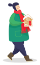 پیش‌نمایش فایل girl-holding-home-8738056 از پک هدیه کریسمس