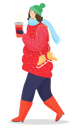 پیش‌نمایش فایل young-girl-walking-and-holding-coffee-cup-8738062 از پک هدیه کریسمس
