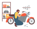 پیش‌نمایش فایل mechanic-repairing-bike-8733441 از پک فعالیت افراد