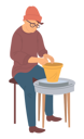 پیش‌نمایش فایل old-man-making-pottery-using-clay-8711050 از پک اوقات فراغت