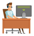 پیش‌نمایش فایل young-man-doing-work-on-computer-8711059 از پک اوقات فراغت