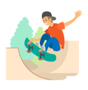 پیش‌نمایش فایل boy-skateboarding-8750401 از پک فعالیت های فضای باز