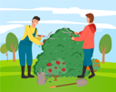 پیش‌نمایش فایل gardeners-cutting-bushes-in-the-farm-8707161 از پک فعالیت افراد
