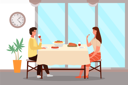 پیش‌نمایش فایل couple-at-lunch-in-italian-style-9474998 از پک شام خانوادگی