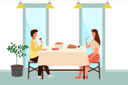 پیش‌نمایش فایل couple-eating-italian-food-at-restaurant-9475004 از پک شام خانوادگی