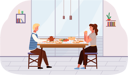 پیش‌نمایش فایل couple-eating-russian-food-at-home-9474965 از پک شام خانوادگی