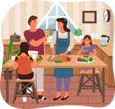 پیش‌نمایش فایل family-cooking-meal-9474967 از پک شام خانوادگی