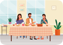 پیش‌نمایش فایل family-dining-together-at-home-9474969 از پک شام خانوادگی