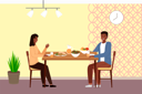 پیش‌نمایش فایل family-eating-food-in-restaurant-9475005 از پک شام خانوادگی