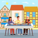 پیش‌نمایش فایل family-eating-georgian-food-outside-9474990 از پک شام خانوادگی