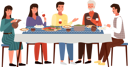 پیش‌نمایش فایل family-eating-georgian-food-together-9474983 از پک شام خانوادگی