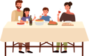 پیش‌نمایش فایل family-eating-italian-food-at-home-9474972 از پک شام خانوادگی