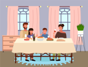 پیش‌نمایش فایل family-eating-italian-food-together-at-home-9474991 از پک شام خانوادگی