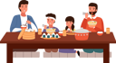 پیش‌نمایش فایل family-eating-japanese-food-at-home-9474963 از پک شام خانوادگی