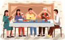 پیش‌نمایش فایل family-eating-traditional-georgian-food-9474970 از پک شام خانوادگی